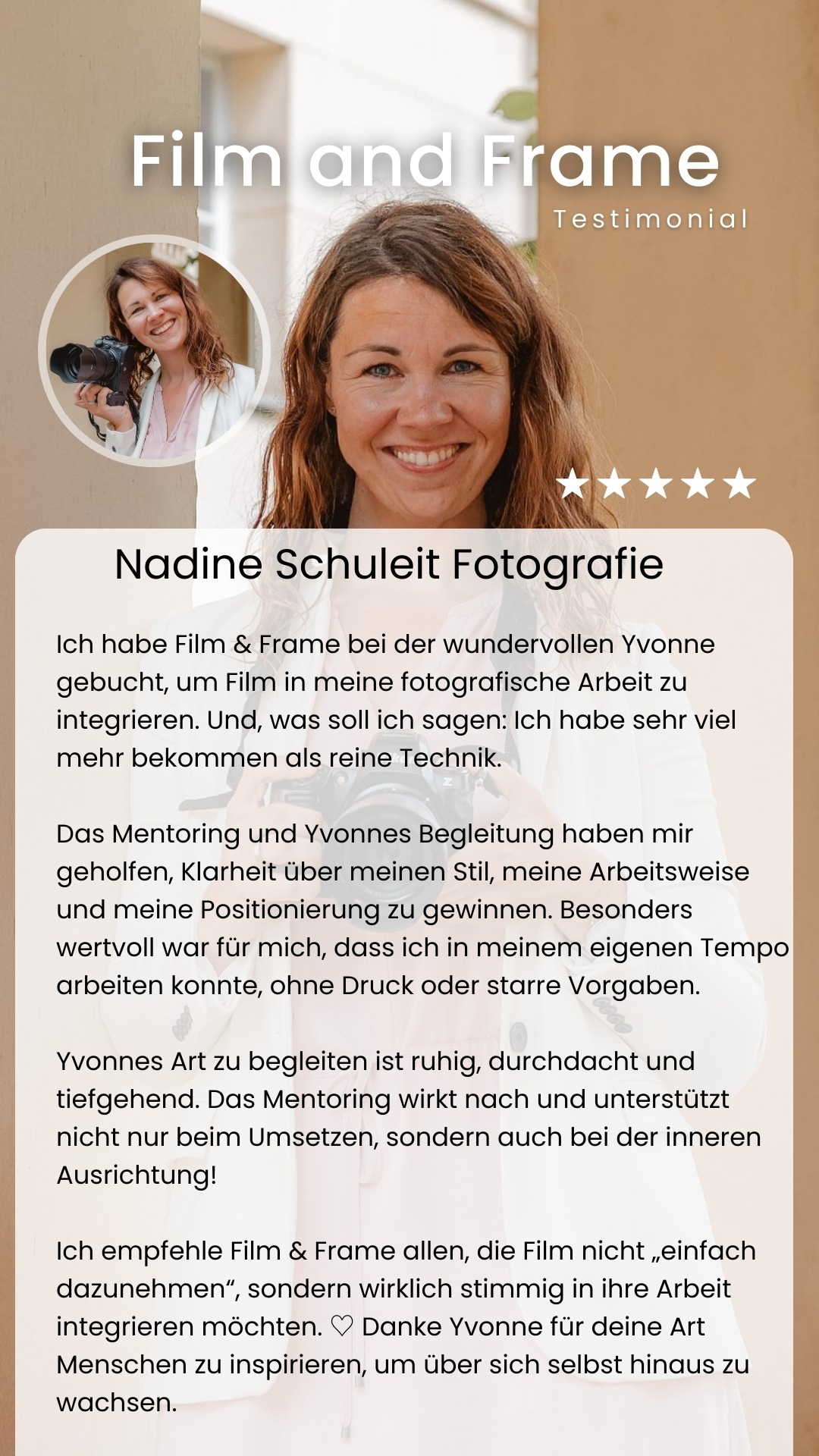 Testimonial Nadine Schuleit Fotografie